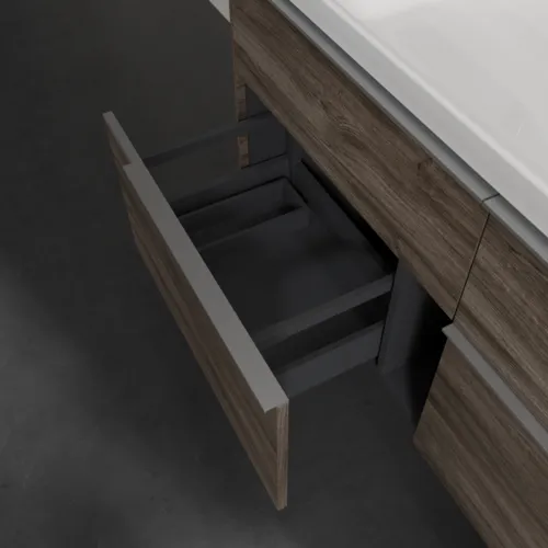 Picture of VILLEROY BOCH Subway 3.0 Vanity unit, 4 pull-out compartments, 1272 x 576 x 478 mm, Stone Oak #C60200RK