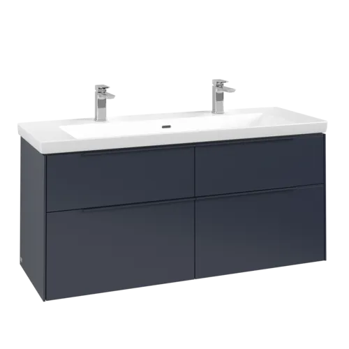 Picture of VILLEROY BOCH Subway 3.0 Vanity unit, 4 pull-out compartments, 1272 x 576 x 478 mm, Marine Blue #C60202VQ