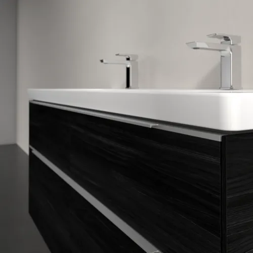 Bild von VILLEROY BOCH Subway 3.0 Waschbeckenunterschrank, 4 Auszüge, 1272 x 576 x 478 mm, Black Oak #C60200AB