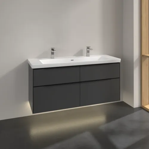 Bild von VILLEROY BOCH Subway 3.0 Waschbeckenunterschrank, mit Beleuchtung, 4 Auszüge, 1272 x 576 x 478 mm, Graphite #C602L1VR