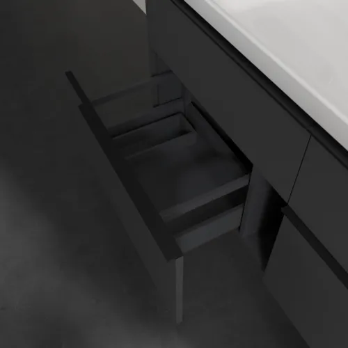 Bild von VILLEROY BOCH Subway 3.0 Waschbeckenunterschrank, mit Beleuchtung, 4 Auszüge, 1272 x 576 x 478 mm, Graphite #C602L1VR