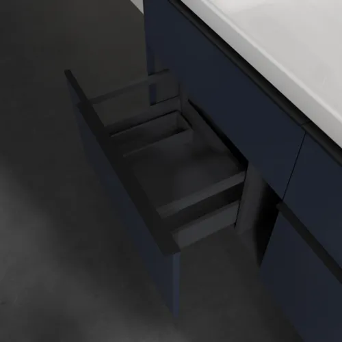 VILLEROY BOCH Subway 3.0 Waschbeckenunterschrank, mit Beleuchtung, 4 Auszüge, 1272 x 576 x 478 mm, Marine Blue #C602L1VQ, Bild 7