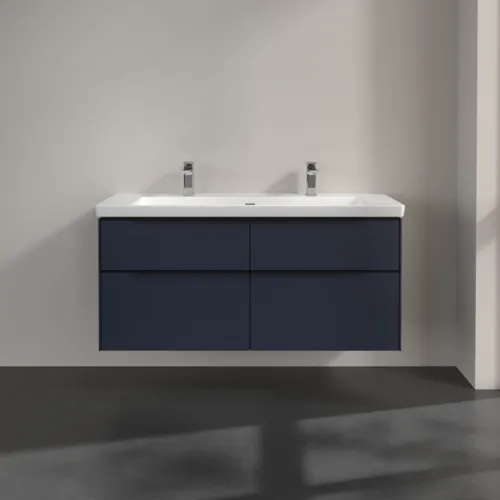 VILLEROY BOCH Subway 3.0 Waschbeckenunterschrank, mit Beleuchtung, 4 Auszüge, 1272 x 576 x 478 mm, Marine Blue #C602L1VQ, Bild 3