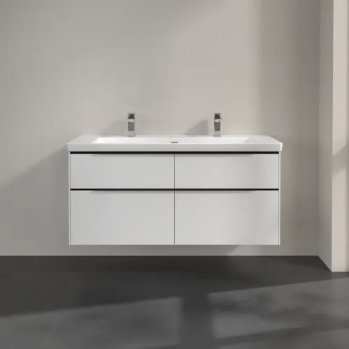Bild von VILLEROY BOCH Subway 3.0 Waschbeckenunterschrank, mit Beleuchtung, 4 Auszüge, 1272 x 576 x 478 mm, Pure White #C602L1VF
