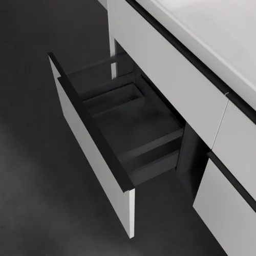 Bild von VILLEROY BOCH Subway 3.0 Waschbeckenunterschrank, mit Beleuchtung, 4 Auszüge, 1272 x 576 x 478 mm, Pure White #C602L1VF