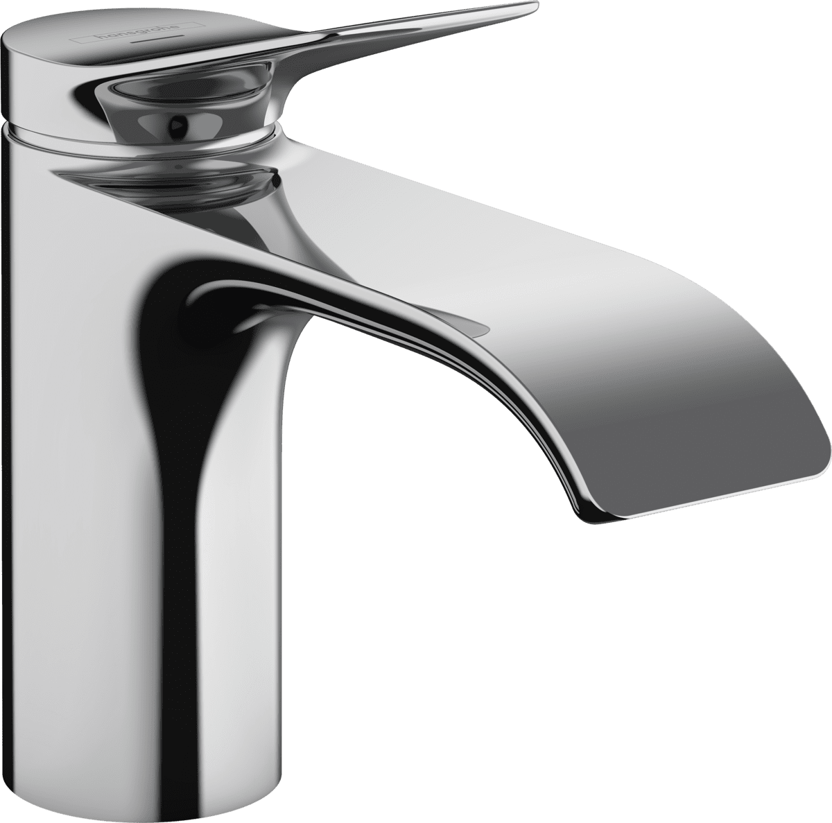 Picture of HANSGROHE Vivenis Pillar tap 80 with lever handle for cold water or pre-adjusted water without waste set #75013000 - Chrome