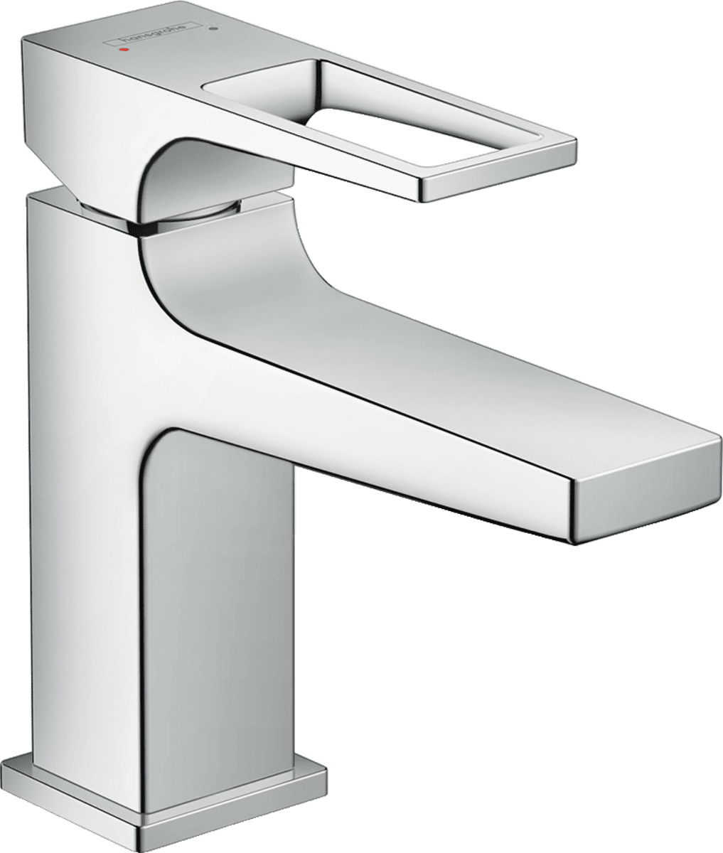 Зображення з  HANSGROHE Metropol Single lever basin mixer 100 with loop handle for handrinse basins with push-open waste set #74500000 - Chrome