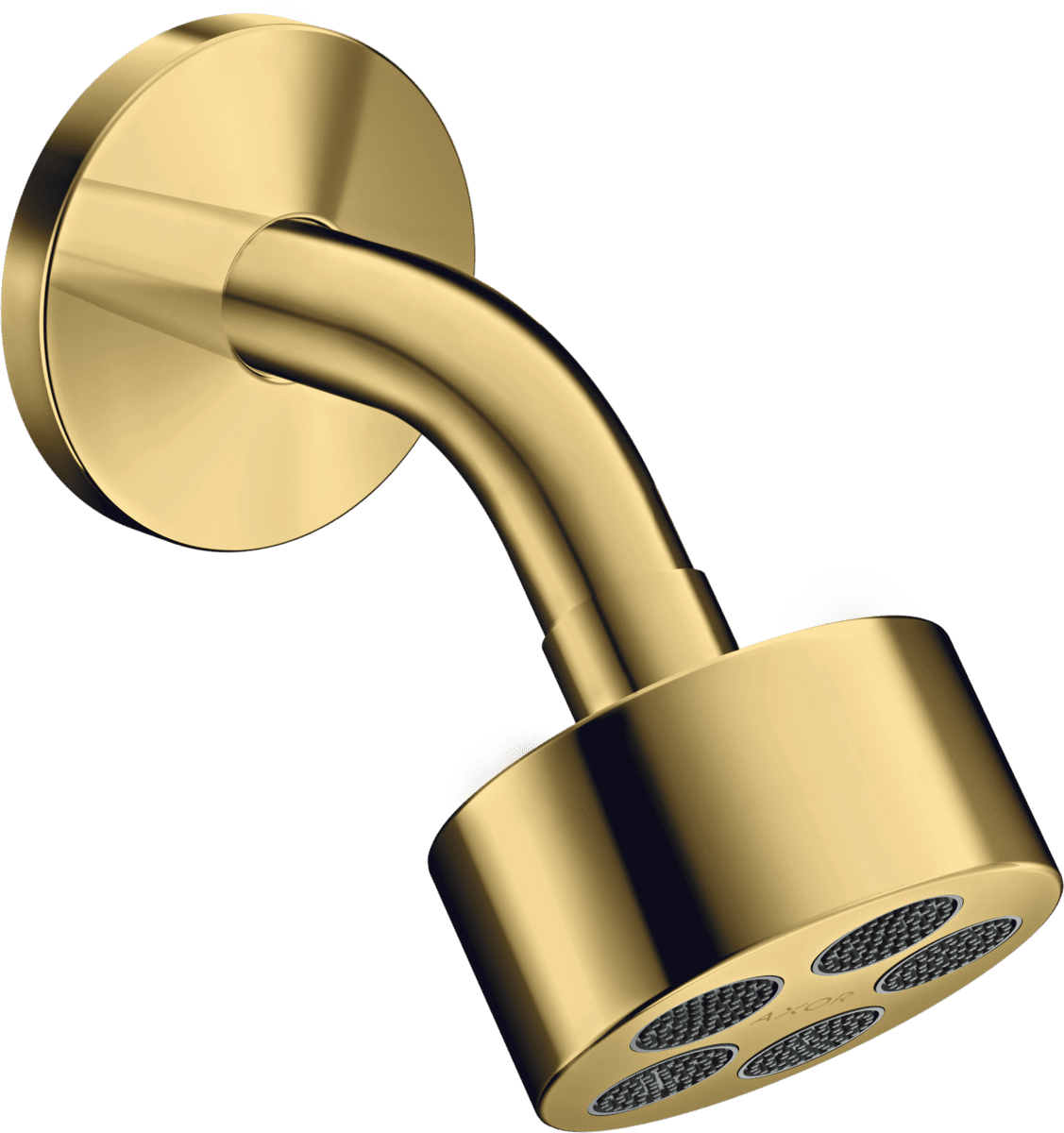 HANSGROHE AXOR One Kopfbrause 75 1jet EcoSmart mit Brausearm #48490990 - Polished Gold Optic