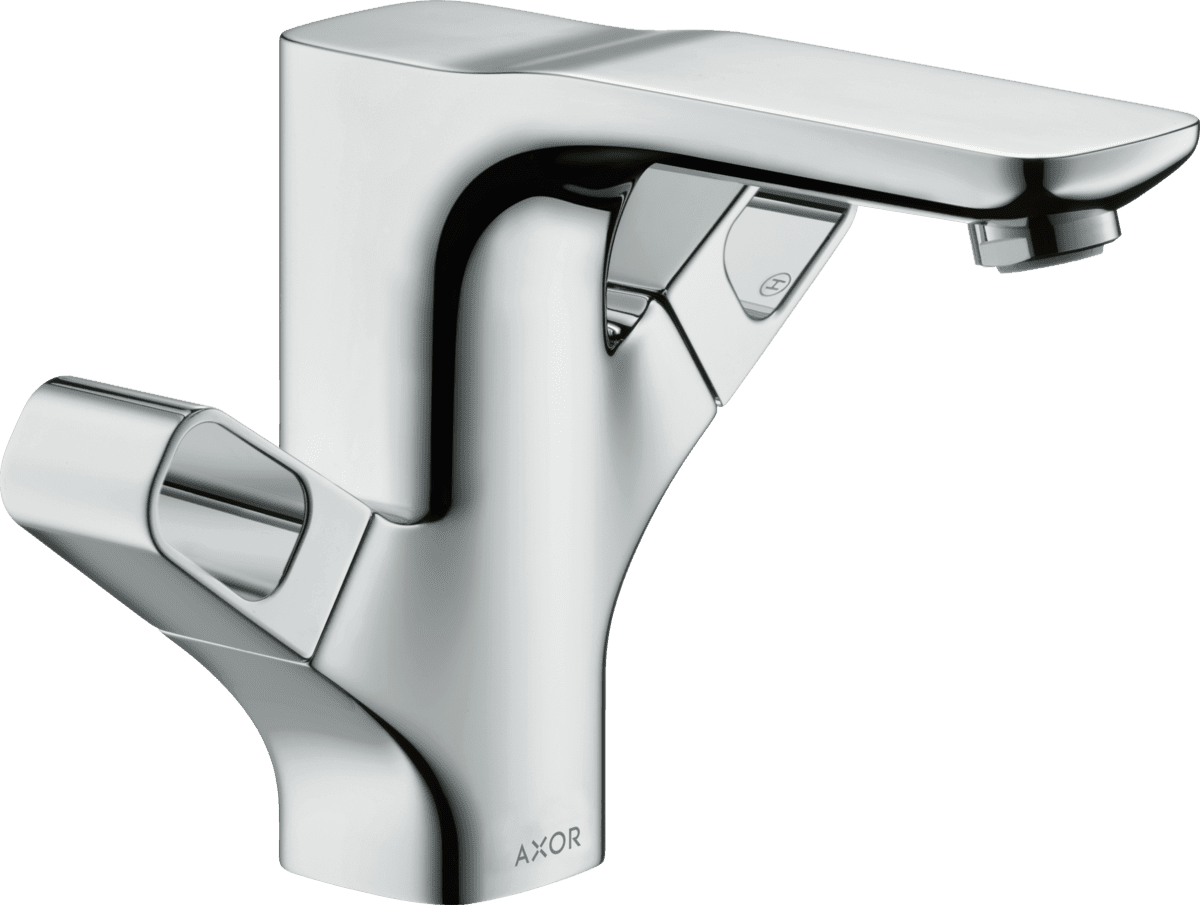 Picture of HANSGROHE AXOR Urquiola 2-handle basin mixer 120 with pop-up waste set #11024000 - Chrome