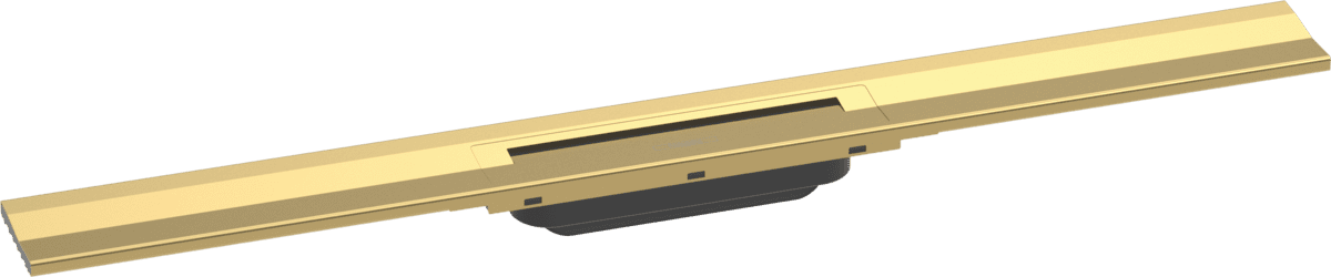 Зображення з  HANSGROHE RainDrain Flex Finish set shower drain 800 cuttable for wall mounting #56051990 - Polished Gold Optic