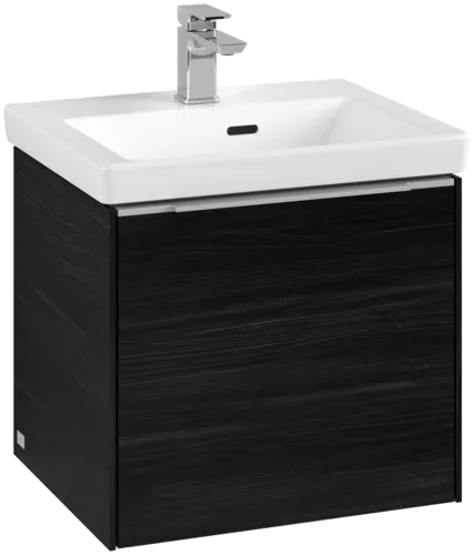 Picture of VILLEROY BOCH Subway 3.0 Vanity unit, with lighting, 1 pull-out compartment, 473 x 429 x 408 mm, Black Oak #C580L0AB