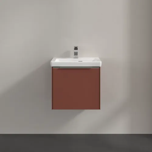 Bild von VILLEROY BOCH Subway 3.0 Waschbeckenunterschrank, mit Beleuchtung, 1 Auszug, 473 x 429 x 408 mm, Wine Red #C580L0AH