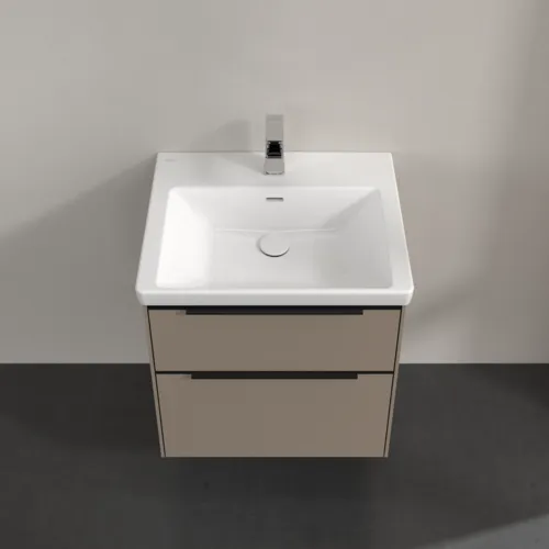 Bild von VILLEROY BOCH Subway 3.0 Waschbeckenunterschrank, mit Beleuchtung, 2 Auszüge, 572 x 576 x 478 mm, Taupe #C578L1VM