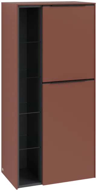 Bild von VILLEROY BOCH Subway 3.0 Mittelschrank, 2 Türen, 574 x 1200 x 362 mm, Wine Red #C59901AH