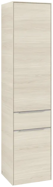 Зображення з  VILLEROY BOCH Subway 3.0 Tall cabinet, 2 doors, 1 pull-out compartment, 400 x 1710 x 362 mm, White Oak #C59100AA
