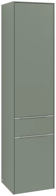 Bild von VILLEROY BOCH Subway 3.0 Hochschrank, 2 Türen, 1 Auszug, 400 x 1710 x 362 mm, Soft Green #C59100AF