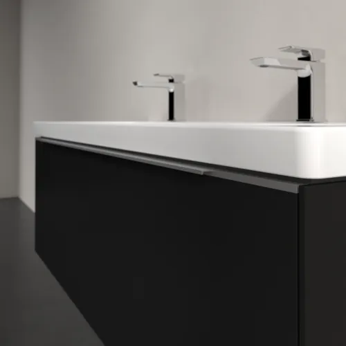 Bild von VILLEROY BOCH Subway 3.0 Waschbeckenunterschrank, 2 Auszüge, 1272 x 429 x 478 mm, Volcano Black #C60100VL