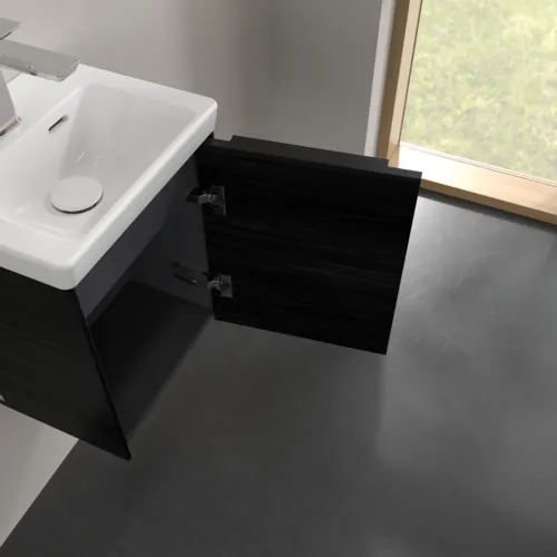 Bild von VILLEROY BOCH Subway 3.0 Waschbeckenunterschrank, 1 Tür, 351 x 429 x 309 mm, Black Oak #C58401AB