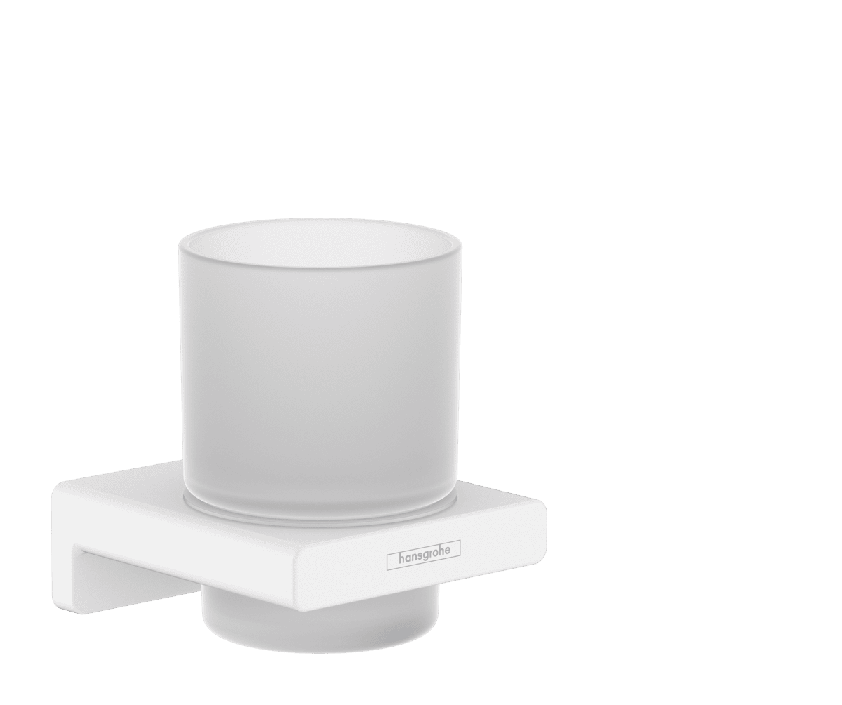 HANSGROHE AddStoris Q Zahnputzbecher #41749700 - Mattweiß