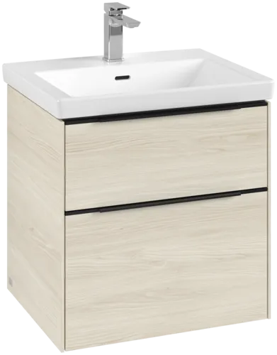 VILLEROY BOCH Subway 3.0 Vanity unit, with lighting, 2 pull-out compartments, 572 x 576 x 478 mm, White Oak #C578L1AA resmi