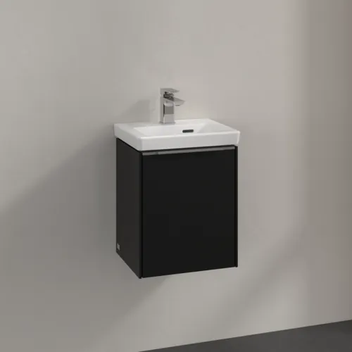 Bild von VILLEROY BOCH Subway 3.0 Waschbeckenunterschrank, 1 Tür, 351 x 429 x 309 mm, Volcano Black #C58300VL