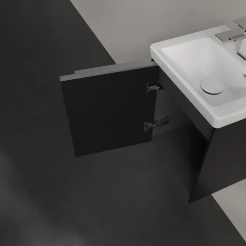 Bild von VILLEROY BOCH Subway 3.0 Waschbeckenunterschrank, 1 Tür, 351 x 429 x 309 mm, Volcano Black #C58300VL