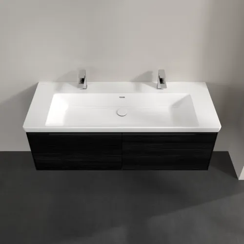 Bild von VILLEROY BOCH Subway 3.0 Waschbeckenunterschrank, 2 Auszüge, 1272 x 429 x 478 mm, Black Oak #C60101AB