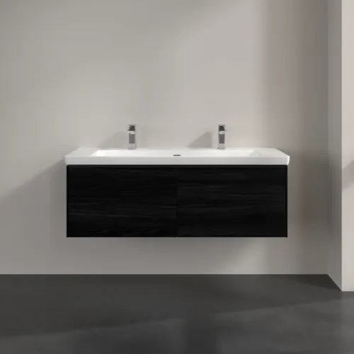 Bild von VILLEROY BOCH Subway 3.0 Waschbeckenunterschrank, 2 Auszüge, 1272 x 429 x 478 mm, Black Oak #C60101AB