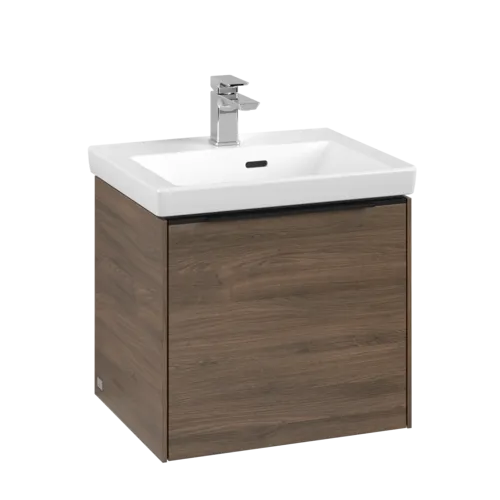 Picture of VILLEROY BOCH Subway 3.0 Vanity unit, with lighting, 1 pull-out compartment, 473 x 429 x 408 mm, Arizona Oak #C580L1VH