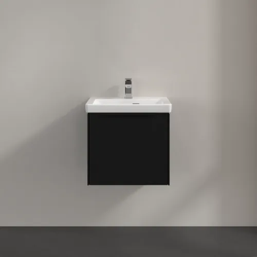 Bild von VILLEROY BOCH Subway 3.0 Waschbeckenunterschrank, mit Beleuchtung, 1 Auszug, 473 x 429 x 408 mm, Volcano Black #C580L1VL