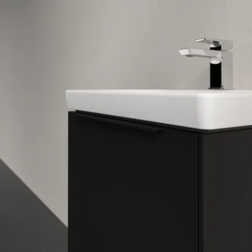 Bild von VILLEROY BOCH Subway 3.0 Waschbeckenunterschrank, mit Beleuchtung, 1 Auszug, 473 x 429 x 408 mm, Volcano Black #C580L1VL