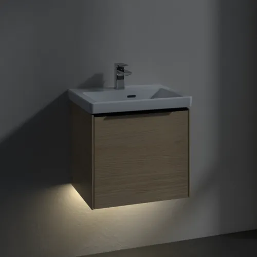 VILLEROY BOCH Subway 3.0 Waschbeckenunterschrank, mit Beleuchtung, 1 Auszug, 473 x 429 x 408 mm, Nordic Oak #C580L1VJ, Bild 5