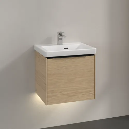 VILLEROY BOCH Subway 3.0 Waschbeckenunterschrank, mit Beleuchtung, 1 Auszug, 473 x 429 x 408 mm, Nordic Oak #C580L1VJ, Bild 2