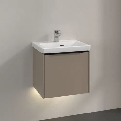 Obrázek VILLEROY BOCH Subway 3.0 Vanity unit, s osvětlením, 1 zásuvka, 473 x 429 x 408 mm, taupe #C580L1VM
