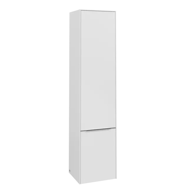 Picture of VILLEROY BOCH Subway 3.0 Tall cabinet, 2 doors, 400 x 1710 x 362 mm, Pure White / Pure White #C58600VF