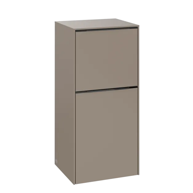 Picture of VILLEROY BOCH Subway 3.0 Side cabinet, 1 pull-out compartment, 1 door, 400 x 860 x 362 mm, Taupe / Taupe #C59402VM