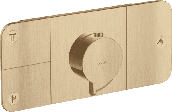 Bild von HANSGROHE AXOR One Thermostatmodul Unterputz für 3 Verbraucher #45713140 - Brushed Bronze