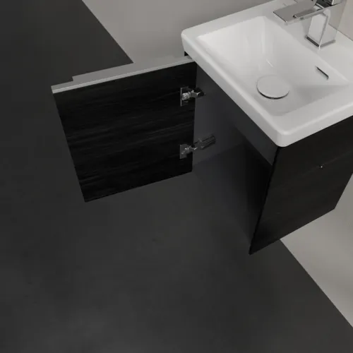 Bild von VILLEROY BOCH Subway 3.0 Waschbeckenunterschrank, 1 Tür, 351 x 429 x 309 mm, Black Oak #C58300AB