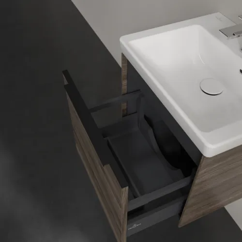 Bild von VILLEROY BOCH Subway 3.0 Waschbeckenunterschrank, 1 Auszug, 473 x 429 x 408 mm, Stone Oak #C58001RK