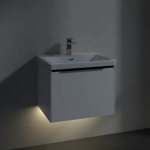 Bild von VILLEROY BOCH Subway 3.0 Waschbeckenunterschrank, mit Beleuchtung, 1 Auszug, 572 x 429 x 478 mm, Brilliant White #C577L1VE