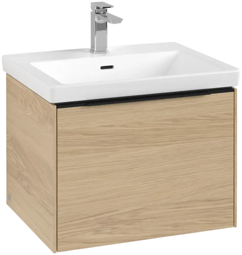 VILLEROY BOCH Subway 3.0 Vanity unit, with lighting, 1 pull-out compartment, 572 x 429 x 478 mm, Nordic Oak #C577L1VJ resmi