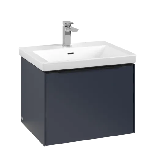 VILLEROY BOCH Subway 3.0 Vanity unit, with lighting, 1 pull-out compartment, 572 x 429 x 478 mm, Marine Blue #C577L1VQ resmi