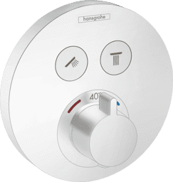 Bild von HANSGROHE ShowerSelect S Thermostat Unterputz für 2 Verbraucher #15743700 - Mattweiß