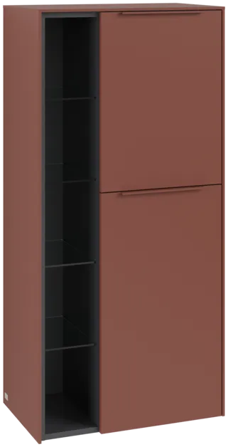 Bild von VILLEROY BOCH Subway 3.0 Mittelschrank, 2 Türen, 574 x 1200 x 362 mm, Wine Red #C59902AH