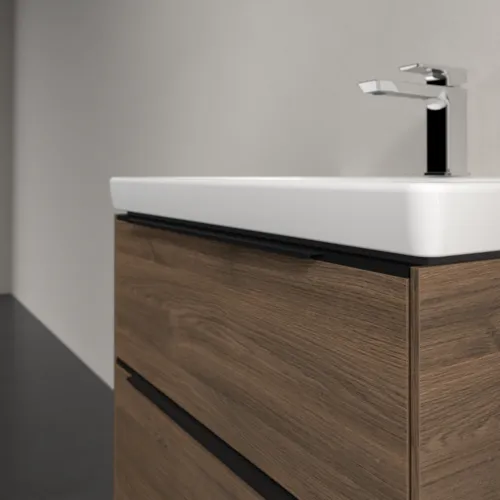 Bild von VILLEROY BOCH Subway 3.0 Waschbeckenunterschrank, mit Beleuchtung, 2 Auszüge, 622 x 576 x 478 mm, Arizona Oak #C576L1VH