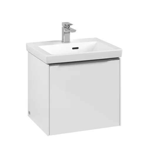 Picture of VILLEROY BOCH Subway 3.0 Vanity unit, with lighting, 1 pull-out compartment, 473 x 429 x 408 mm, Brilliant White #C580L0VE