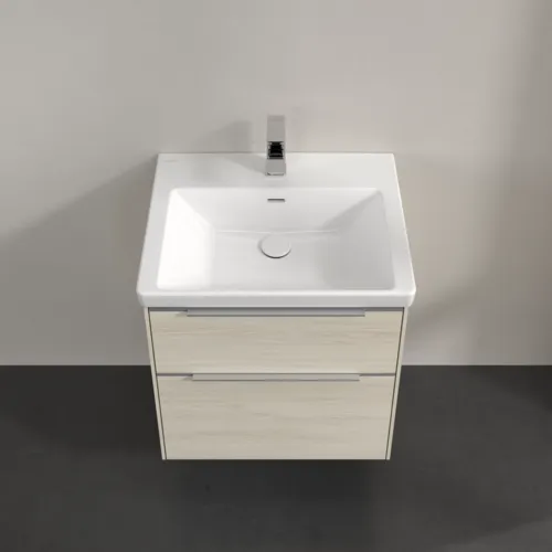 Bild von VILLEROY BOCH Subway 3.0 Waschbeckenunterschrank, mit Beleuchtung, 2 Auszüge, 572 x 576 x 478 mm, White Oak #C578L0AA