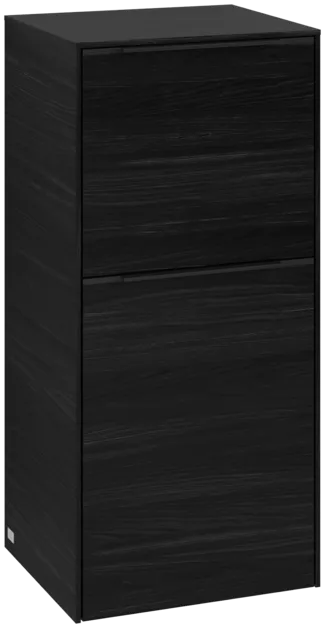 Зображення з  VILLEROY BOCH Subway 3.0 Side cabinet, 1 pull-out compartment, 1 door, 400 x 860 x 362 mm, Black Oak #C59401AB