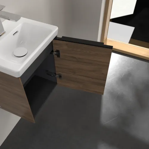 Bild von VILLEROY BOCH Subway 3.0 Waschbeckenunterschrank, 1 Tür, 351 x 429 x 309 mm, Arizona Oak #C58401VH