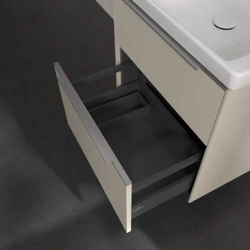 VILLEROY BOCH Subway 3.0 Waschbeckenunterschrank, 2 Auszüge, 572 x 576 x 478 mm, Cashmere Grey #C57800VN, Bild 6